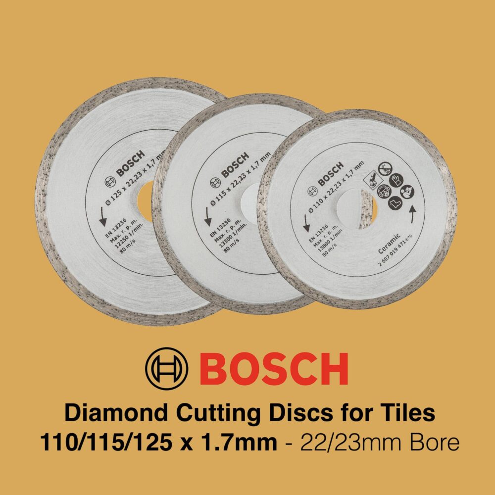 Bosch Diamond Cutting Discs for Tiles - Gallery Image