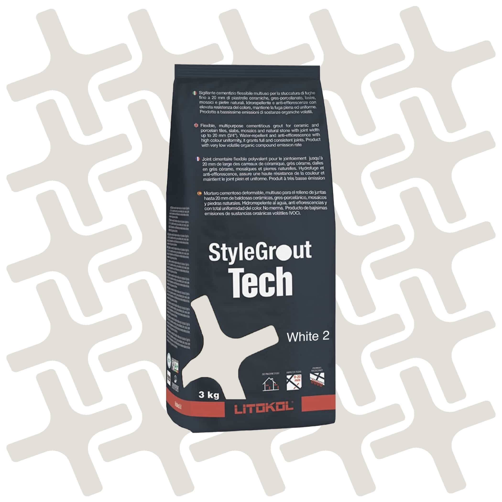 Litikol Stylegrout Tech White 2 - 3kg Product Image