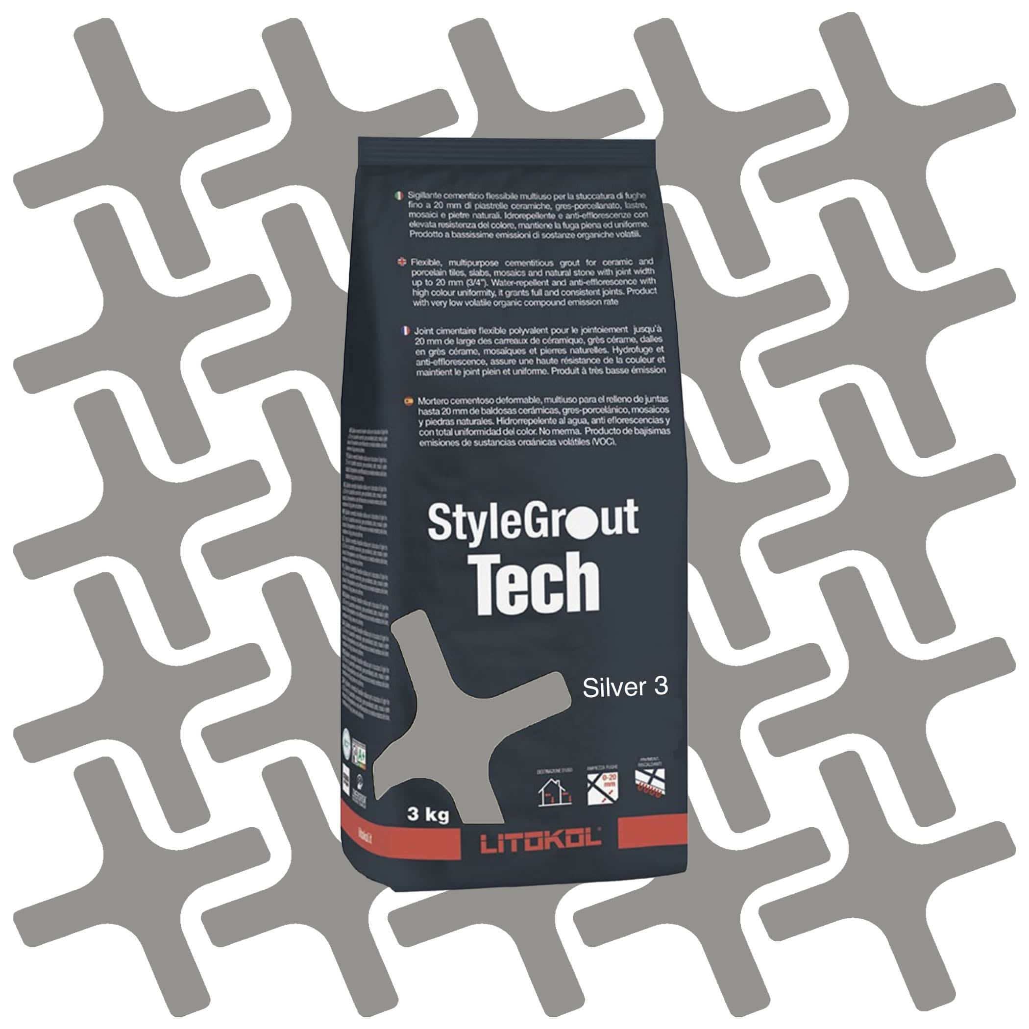 Litikol Stylegrout Tech Silver 3 - 3kg Product Image