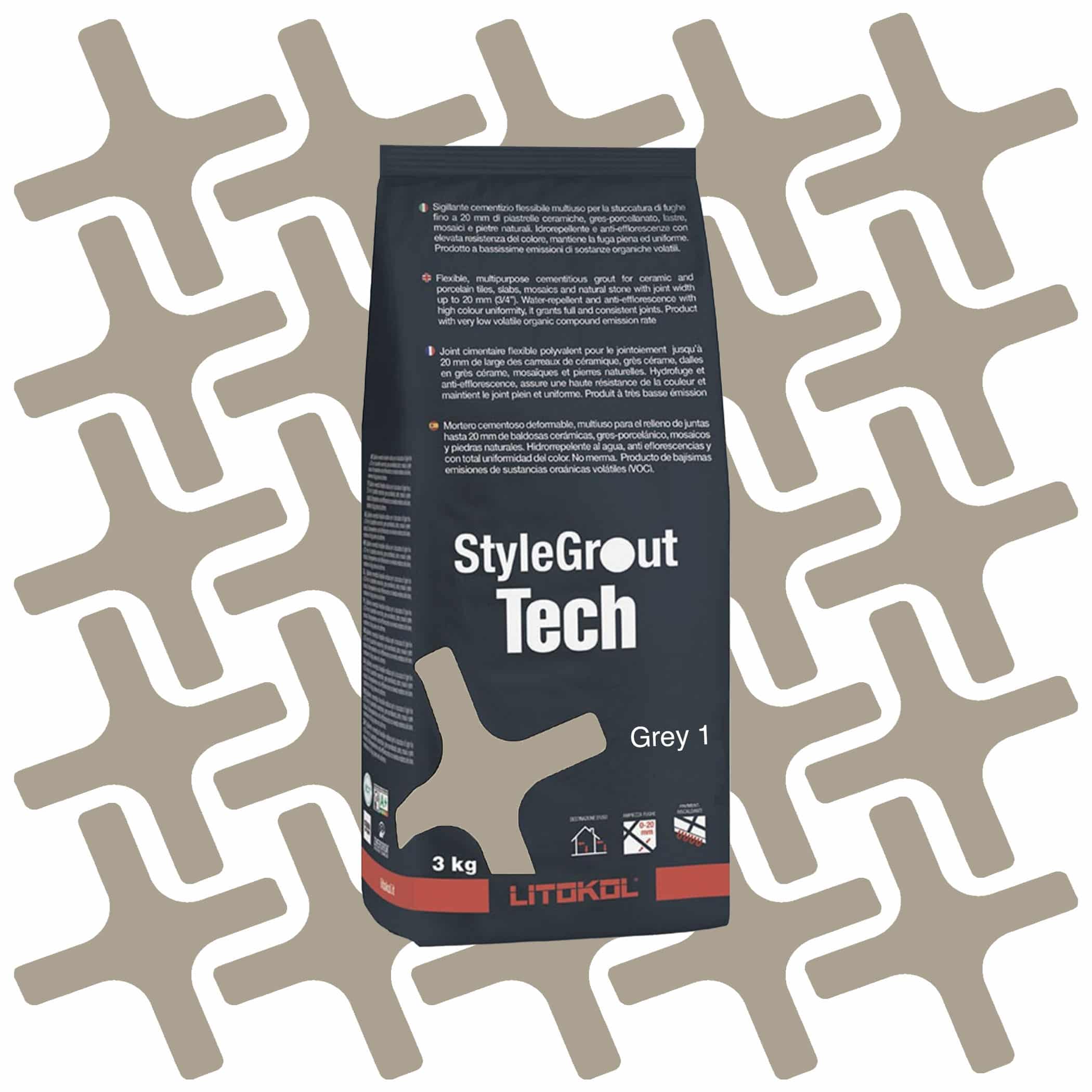 Litikol Stylegrout Tech Grey 1 - 3kg Product Image
