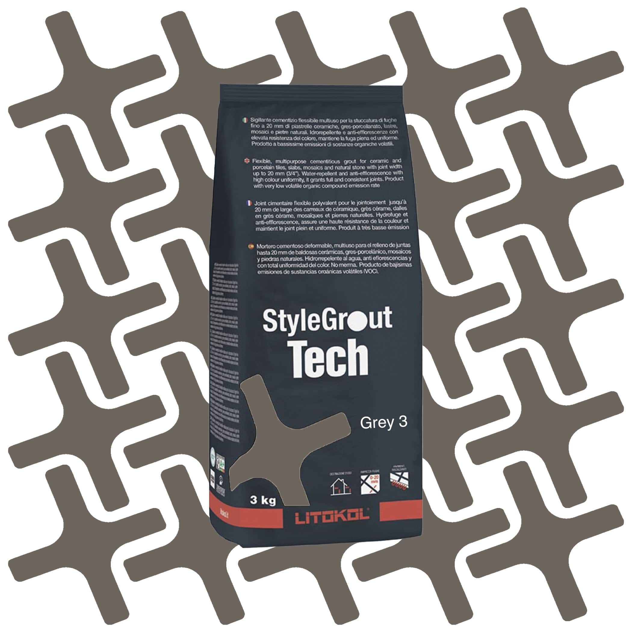 Litikol Stylegrout Tech Grey 3 - 3kg Product Image