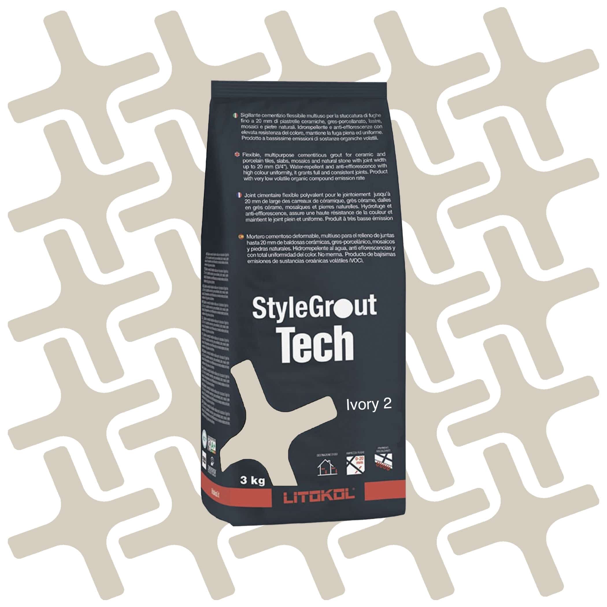Litikol Stylegrout Tech Ivory 2 - 3kg Product Image