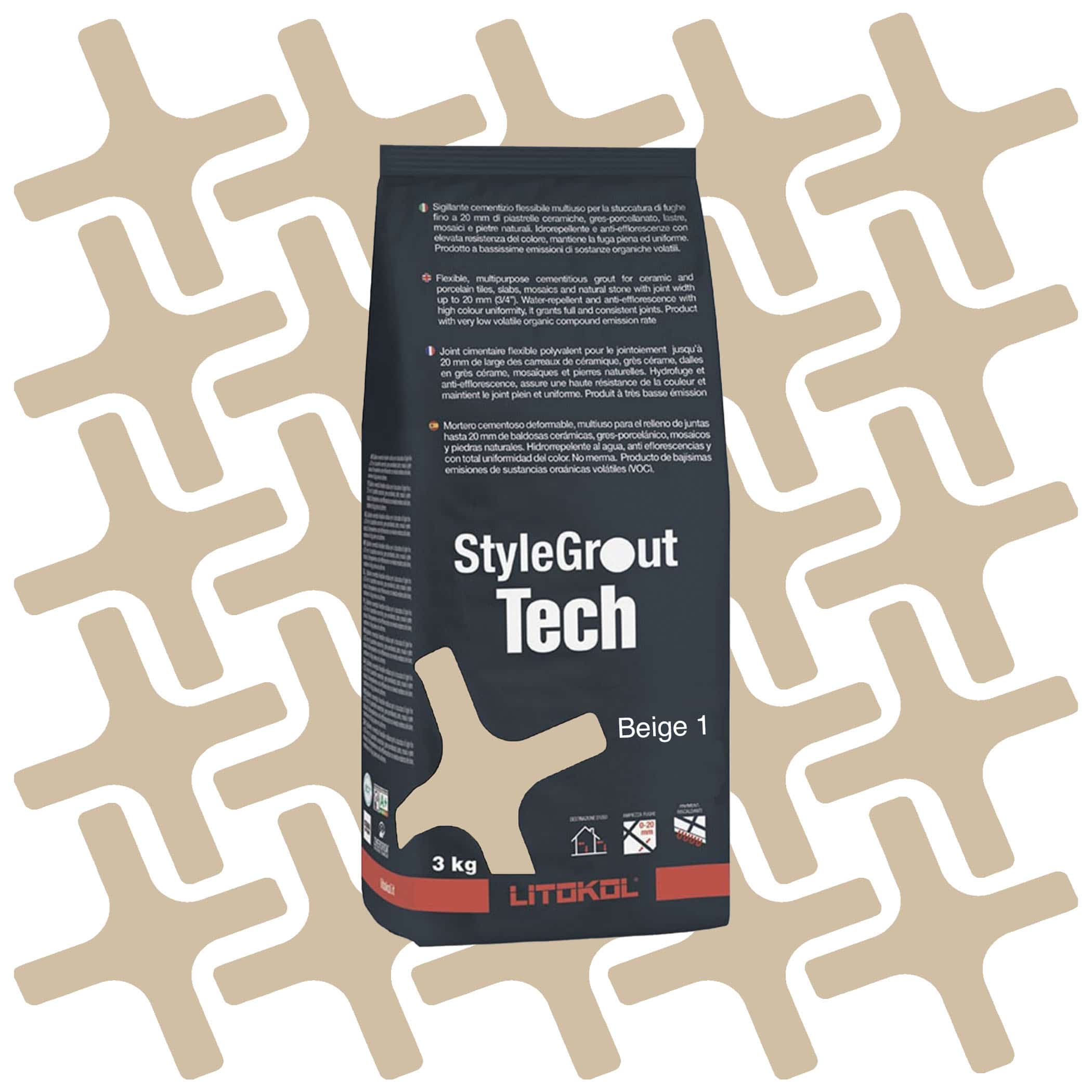 Litikol Stylegrout Tech Beige 1 - 3kg Product Image