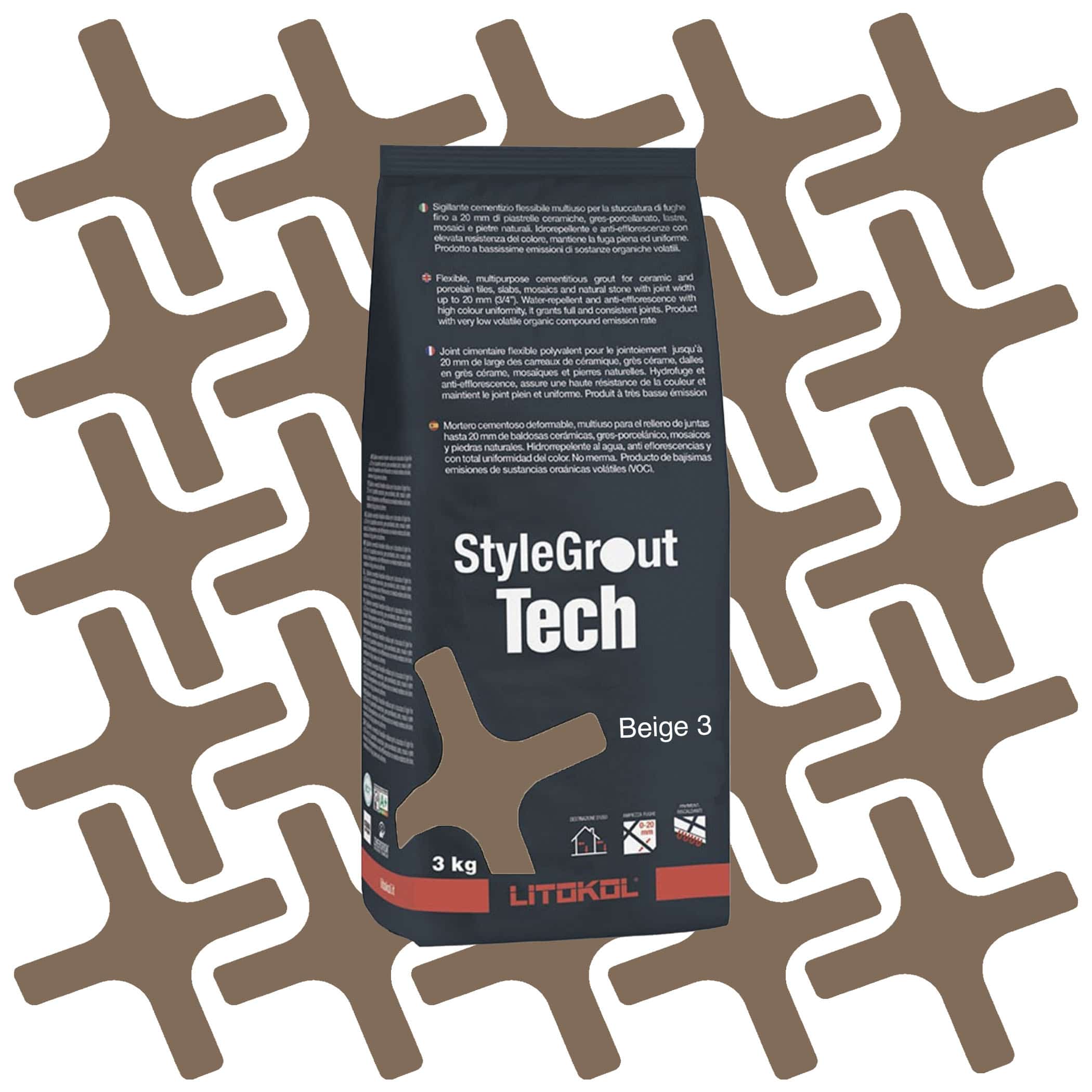 Litikol Stylegrout Tech Beige 3 - 3kg Product Image