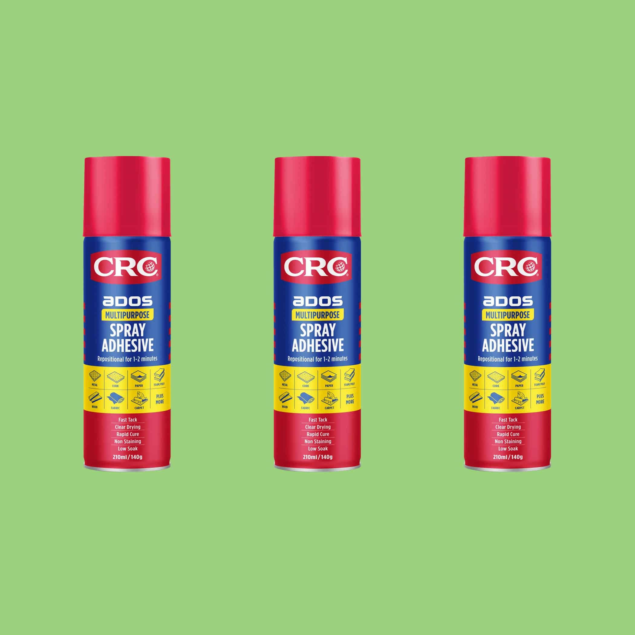 CRC ADOS Multi Purpose Spray Adhesive - 3 x 210ml Variation Image
