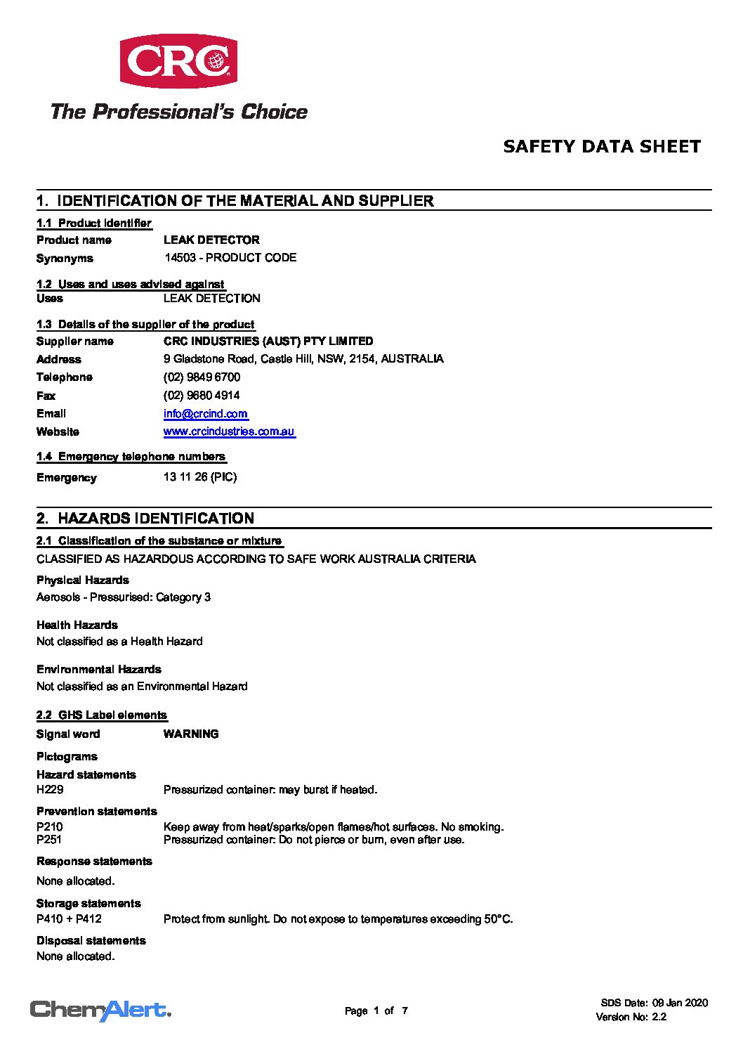 Technical Specifications
