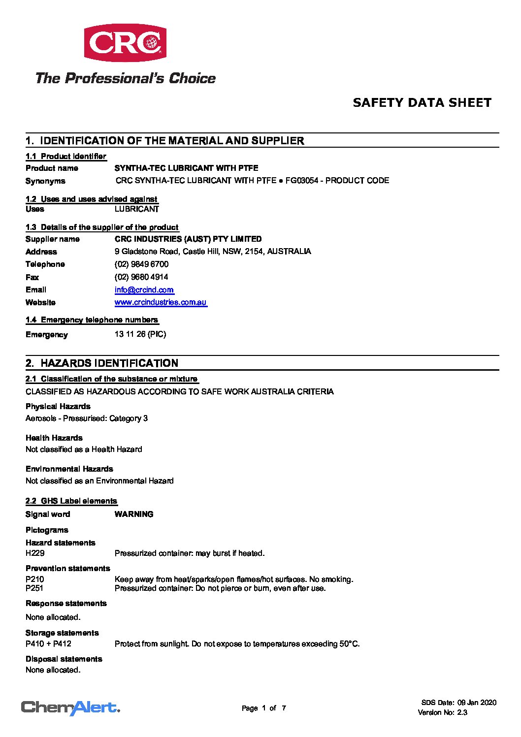 Technical Specifications