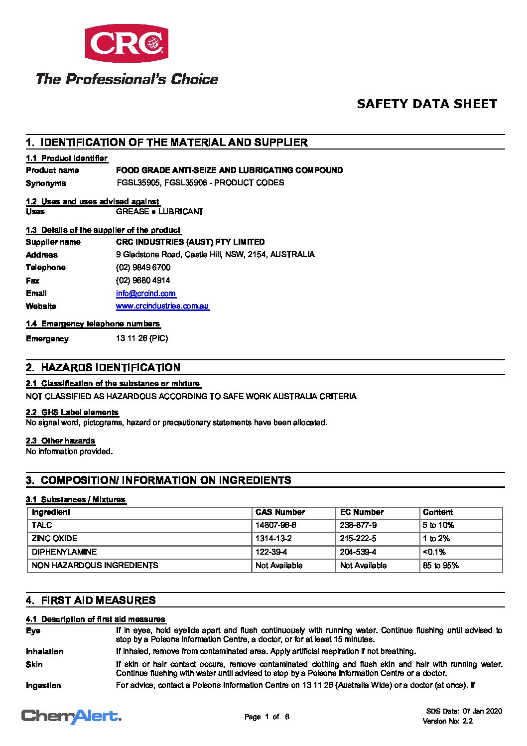 Technical Specifications