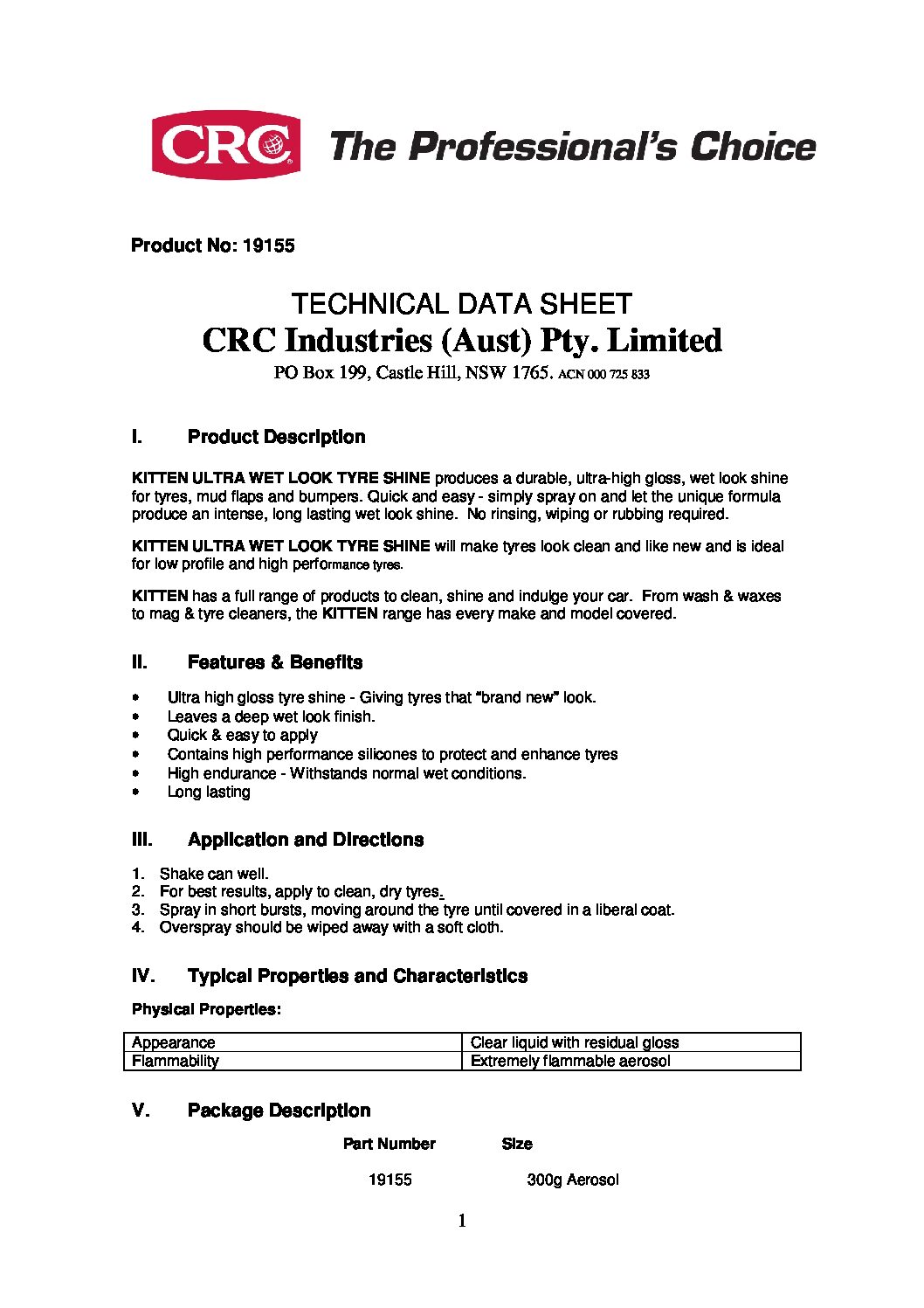 Technical Specifications