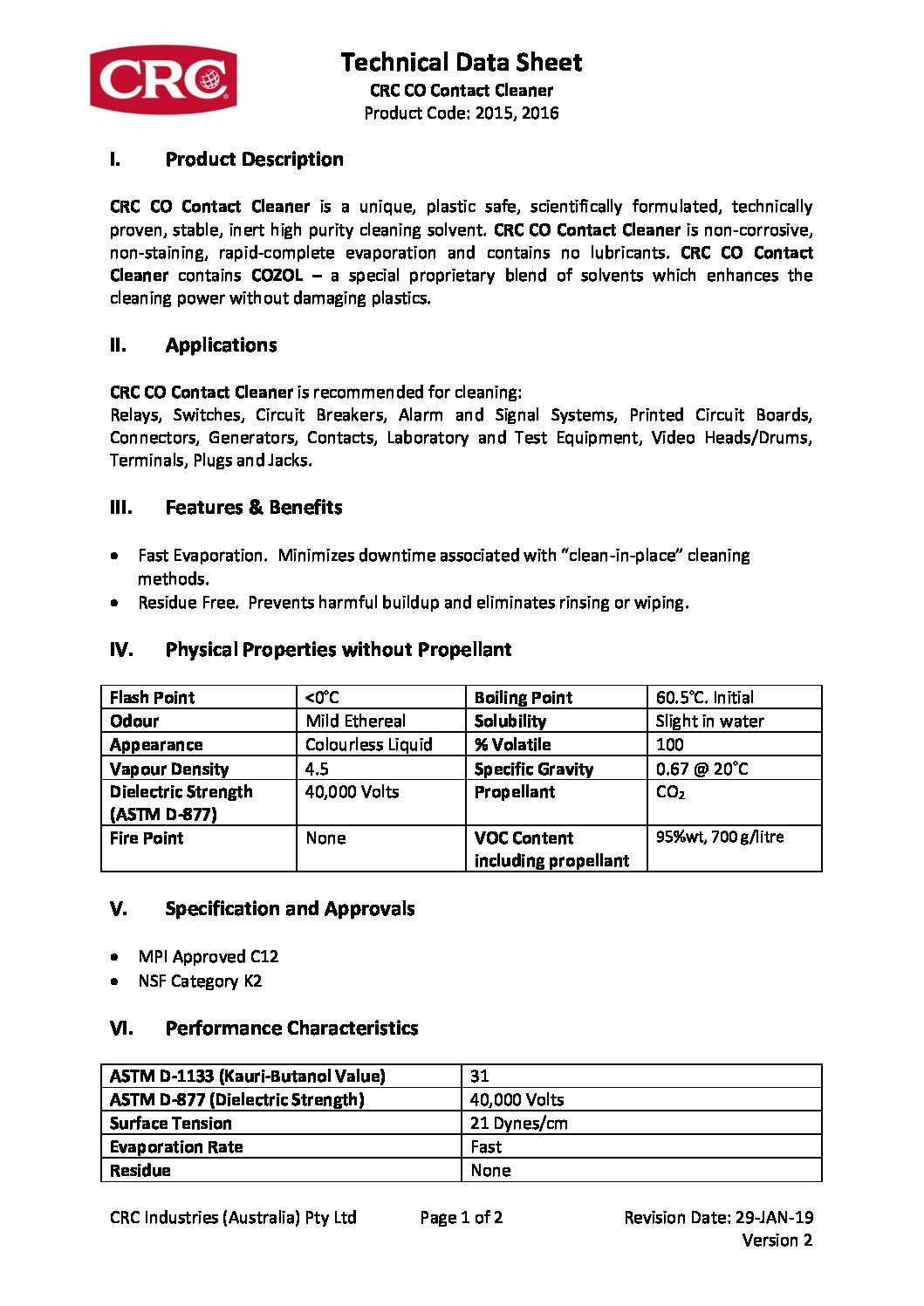 Technical Specifications