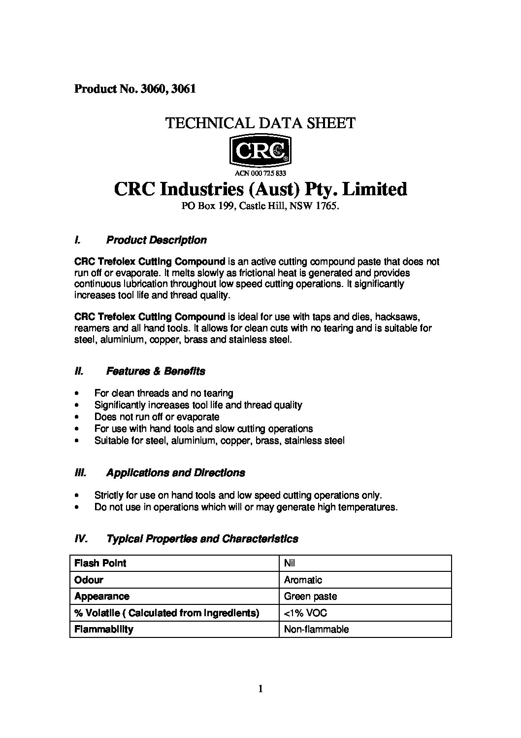 Technical Specifications