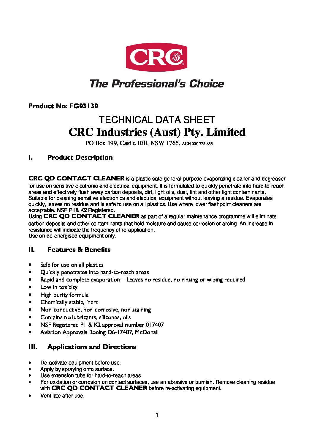 Technical Specifications