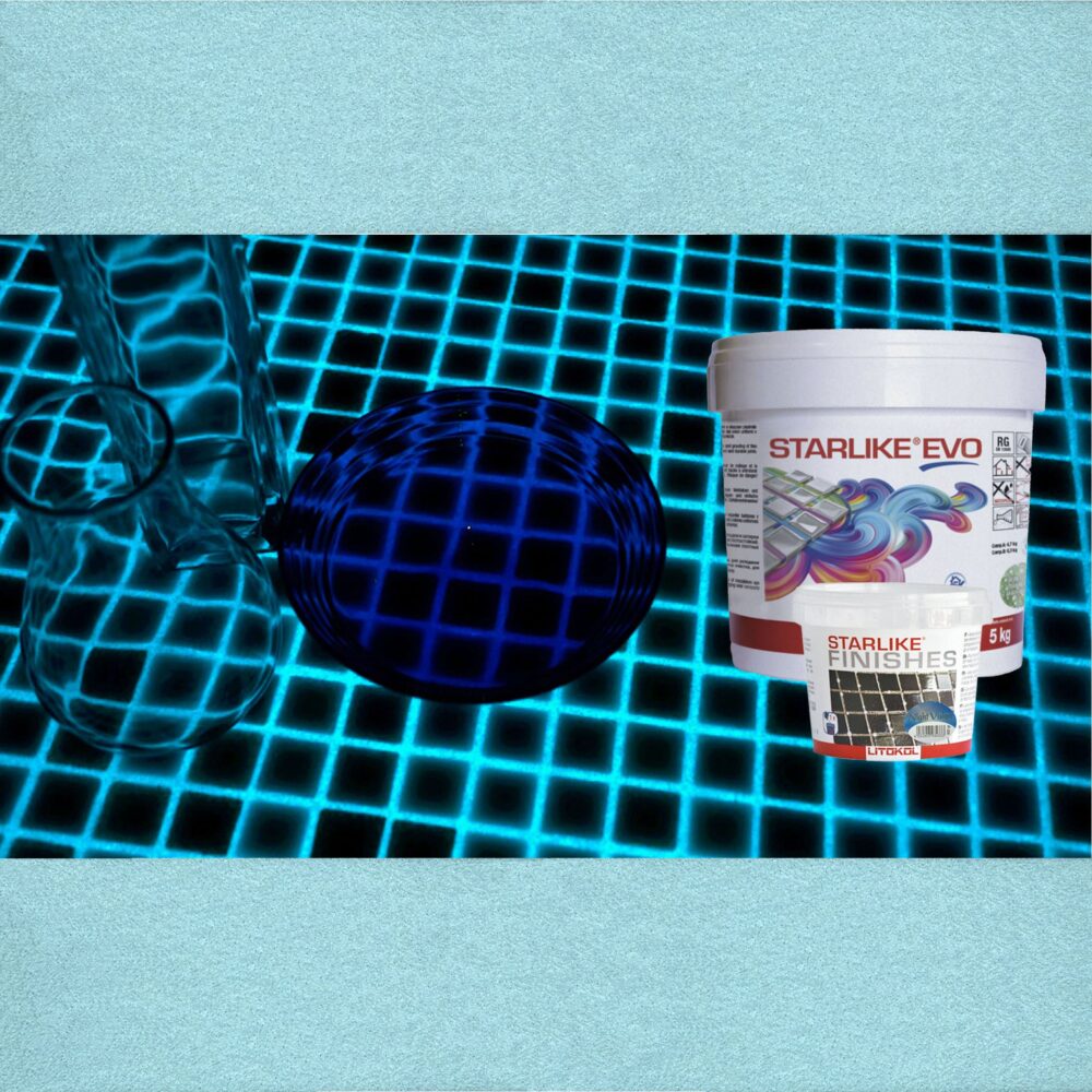Starlike EVO Epoxy Grout Azzurro Caraibi - Night Vision - Product Image
