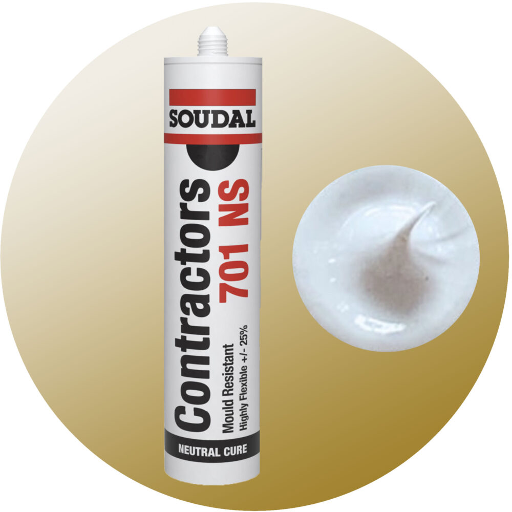 Soudal Contractors 701 NS Silicone - Tile Grey Single Cartridge Variation Image