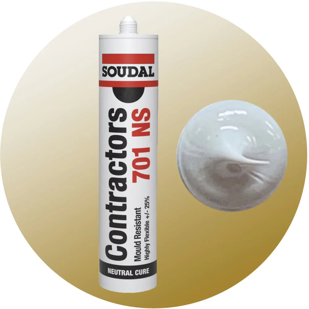 Soudal Contractors 701 NS Silicone - Grey Single Cartridge Variation Image