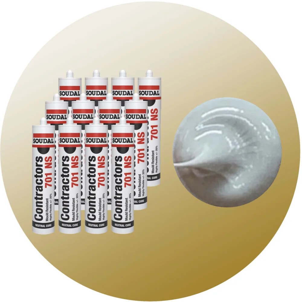 Soudal Contractors 701 NS Silicone - Medium Grey 12 Pack Variation Image