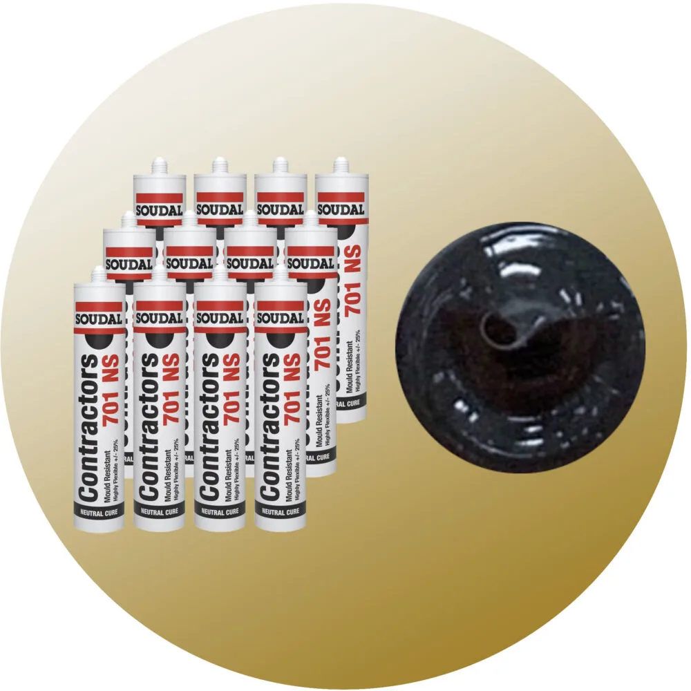Soudal Contractors 701 NS Silicone - Charcoal 12 Pack Variation Image