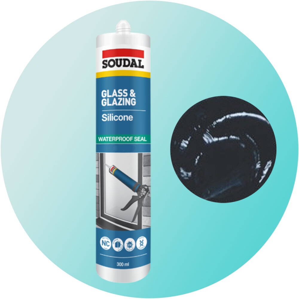 Soudal Glass and Glazing Silicone - Black Single Item Variation Image