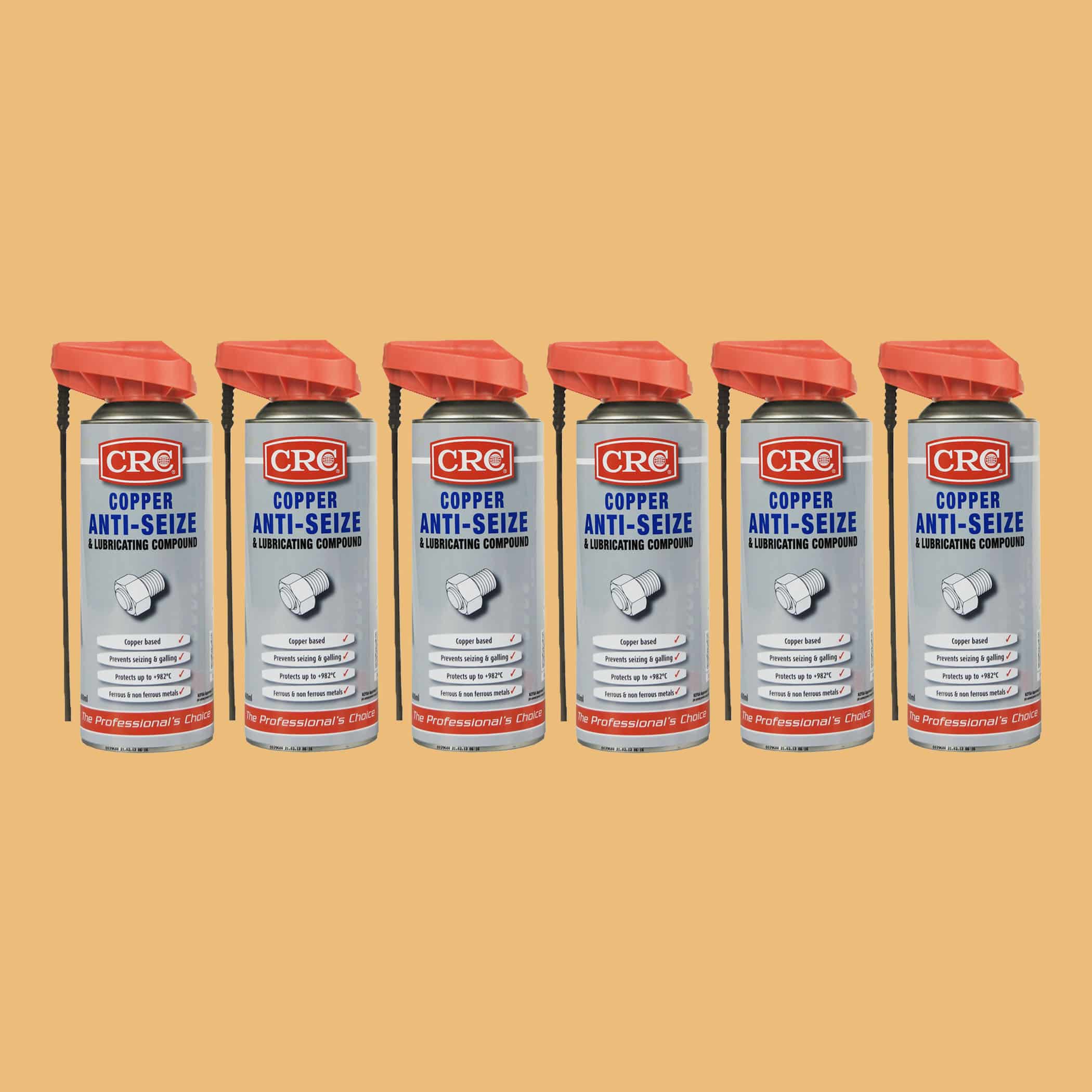 CRC Copper Anti-Seize and Lubricating Compound - 6 x 400ml Aerosol Variation Image
