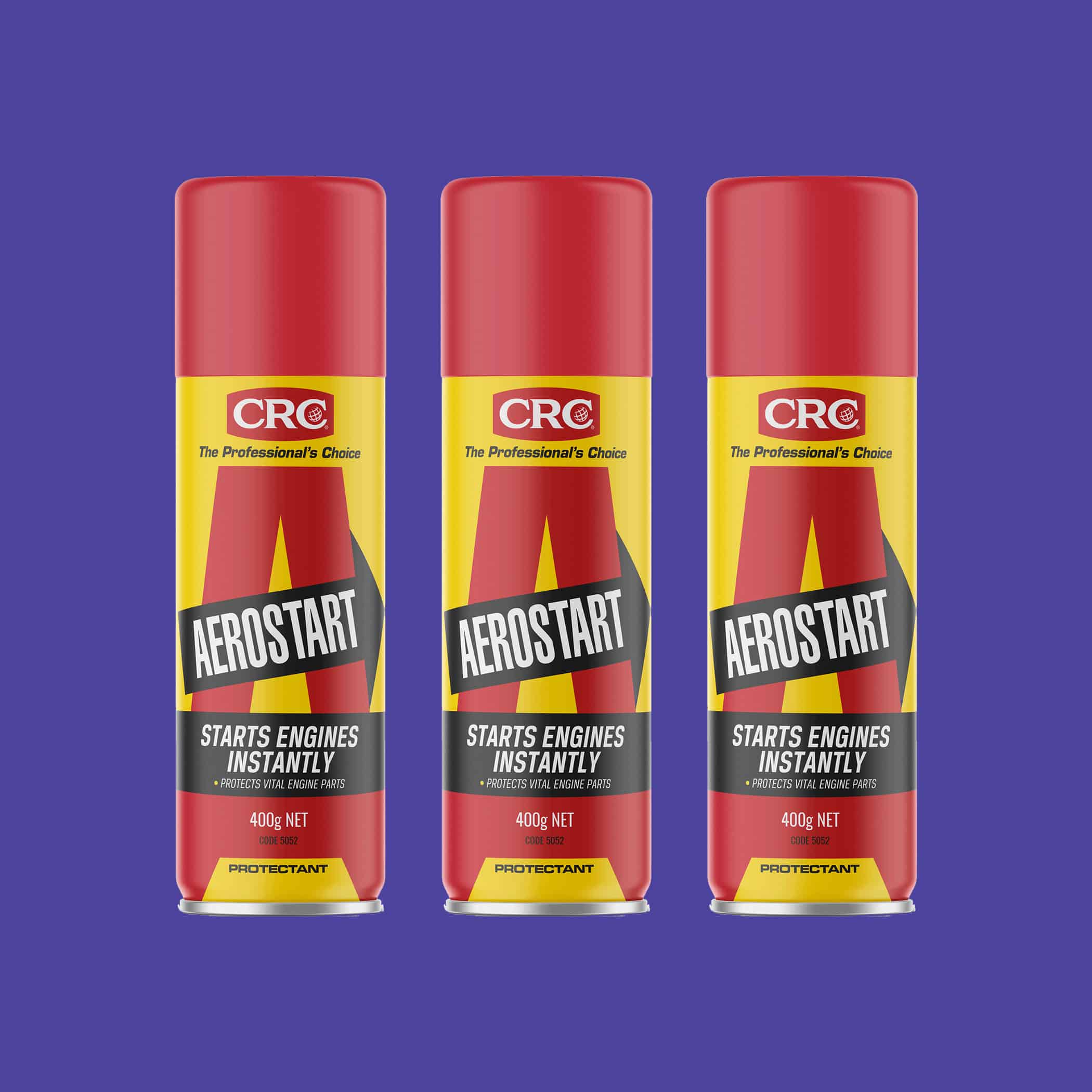 CRC Aerostart Instant Start Aerosol - 400g x 3 Variation Image