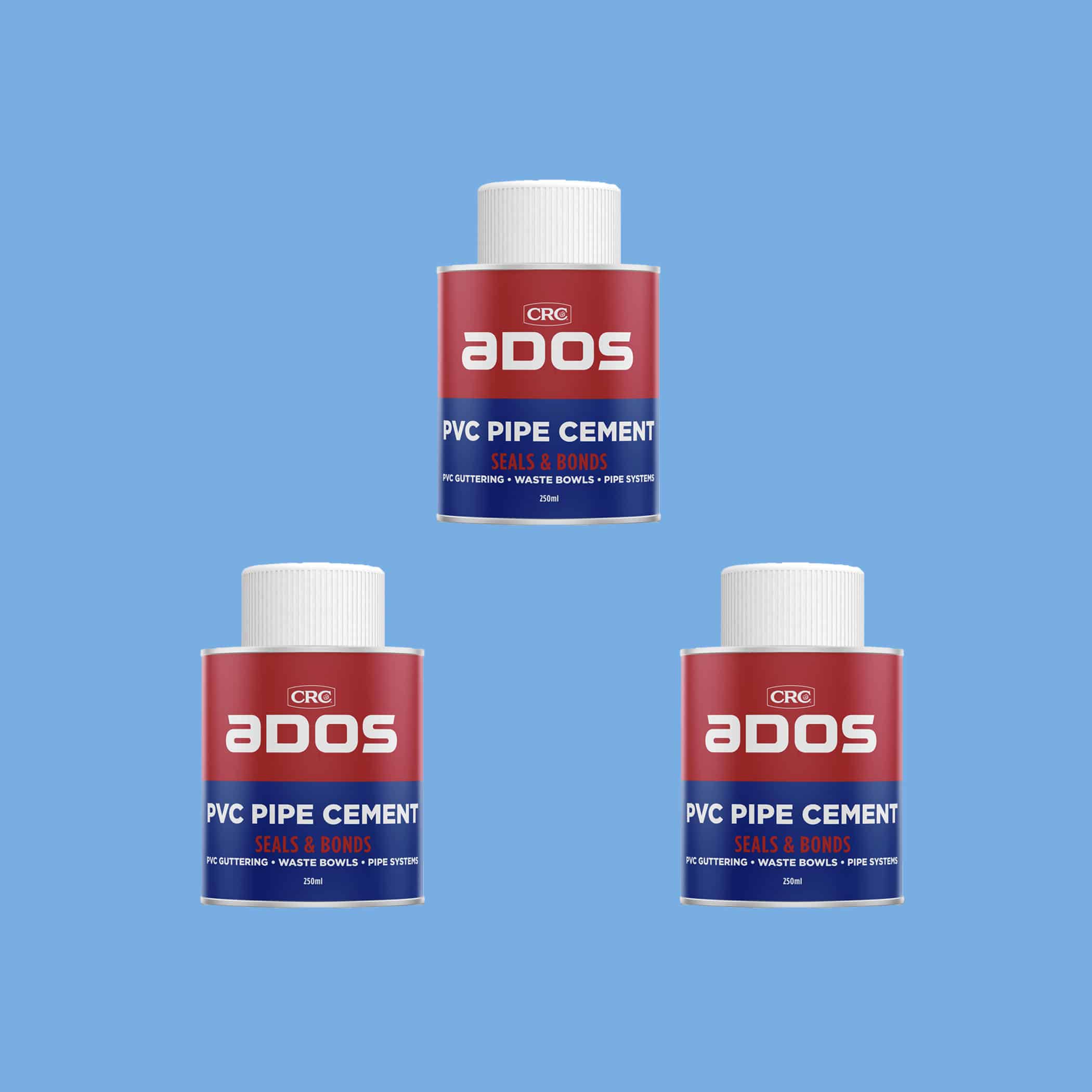 CRC ADOS PVC Pipe Cement - 250ml x 3 Variation Image