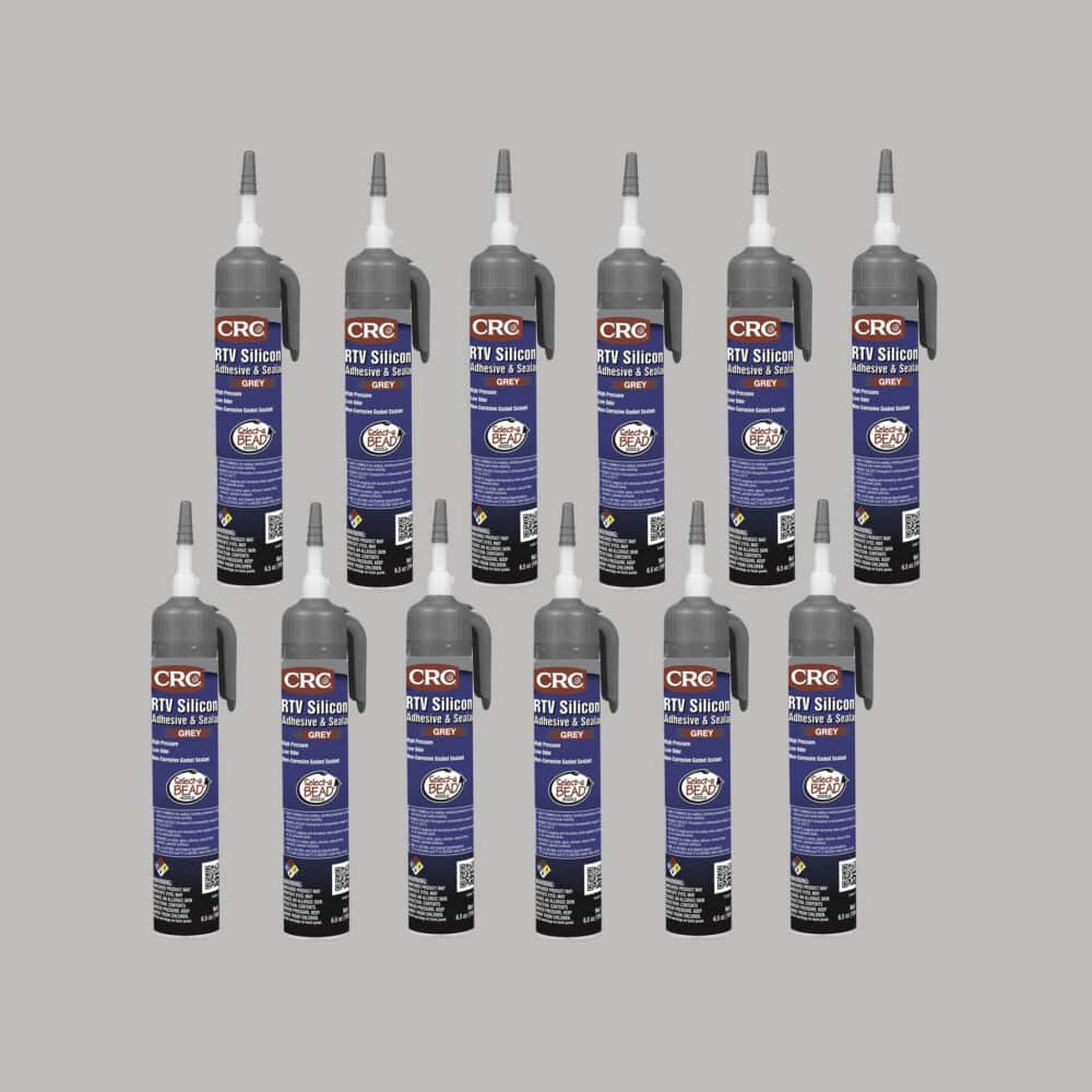 CRC RTV Silicone Sealant - 12 x 184g Grey Variation Image