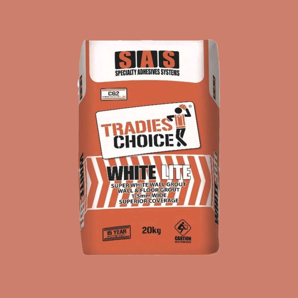 SAS Tradies Choice White Lite Grout - Product Image