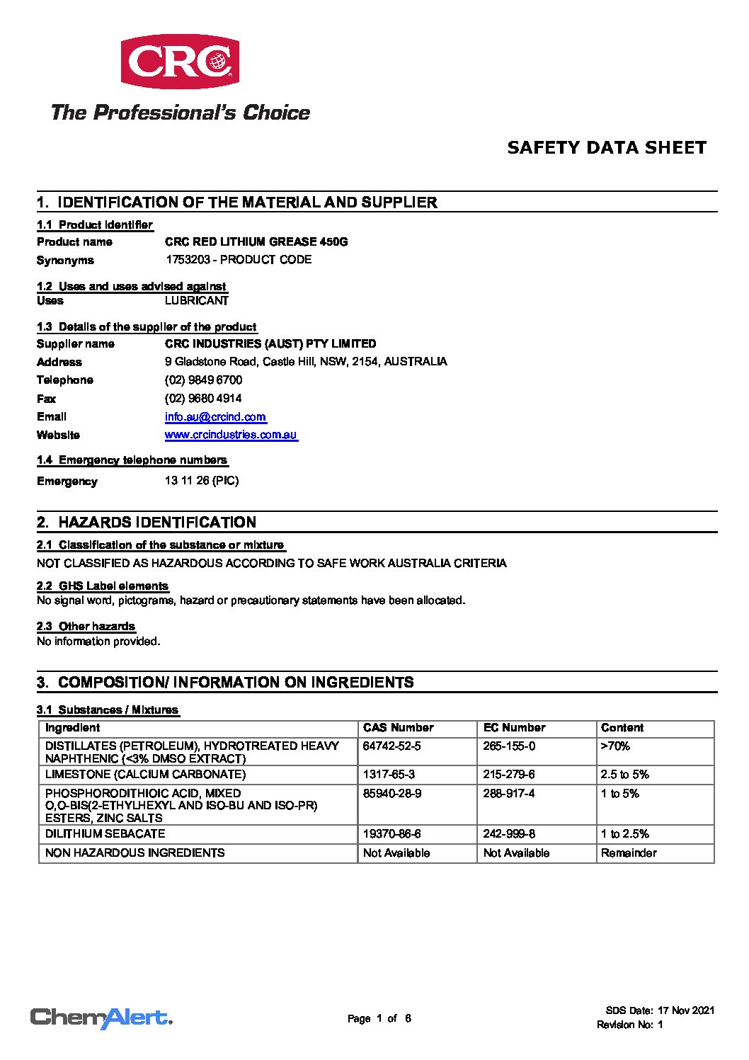 Technical Specifications