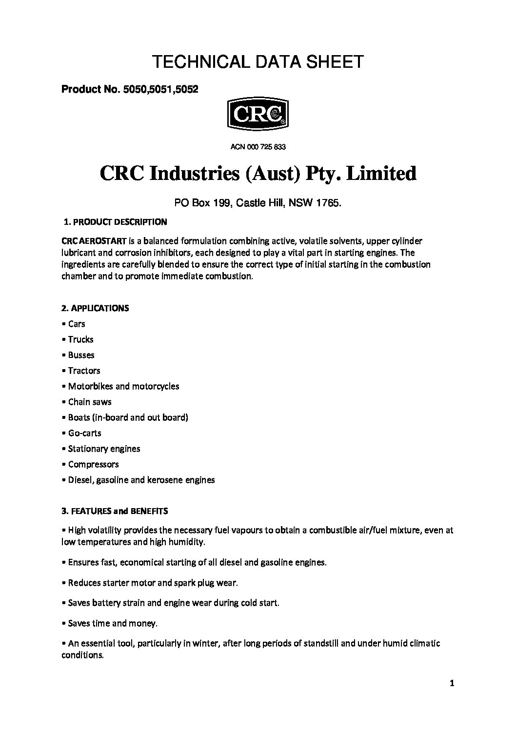 Technical Specifications