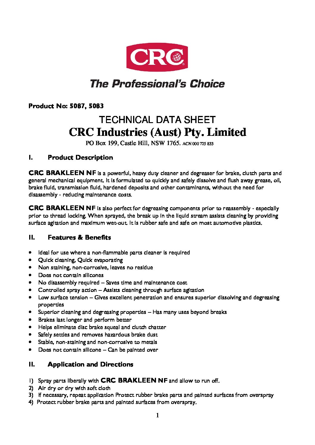 Technical Specifications