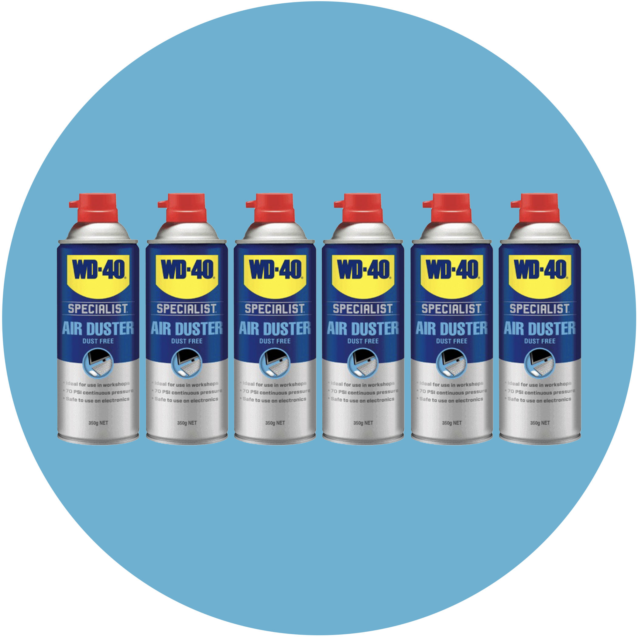 WD-40 Specialist Dust Free Air Duster - 6-Pack Variation Image