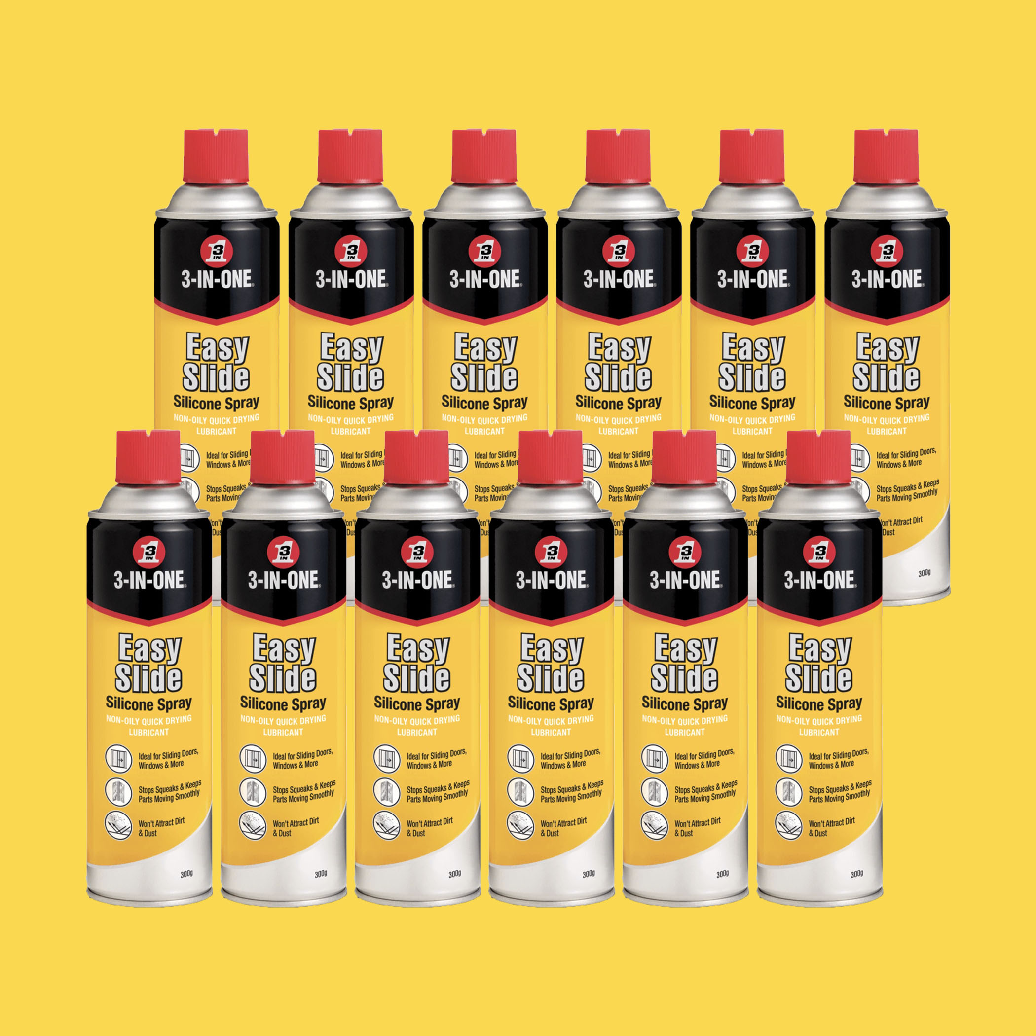 3-IN-ONE Easy Slide Silicone Spray Lubricant - 12-Pack Variation Image