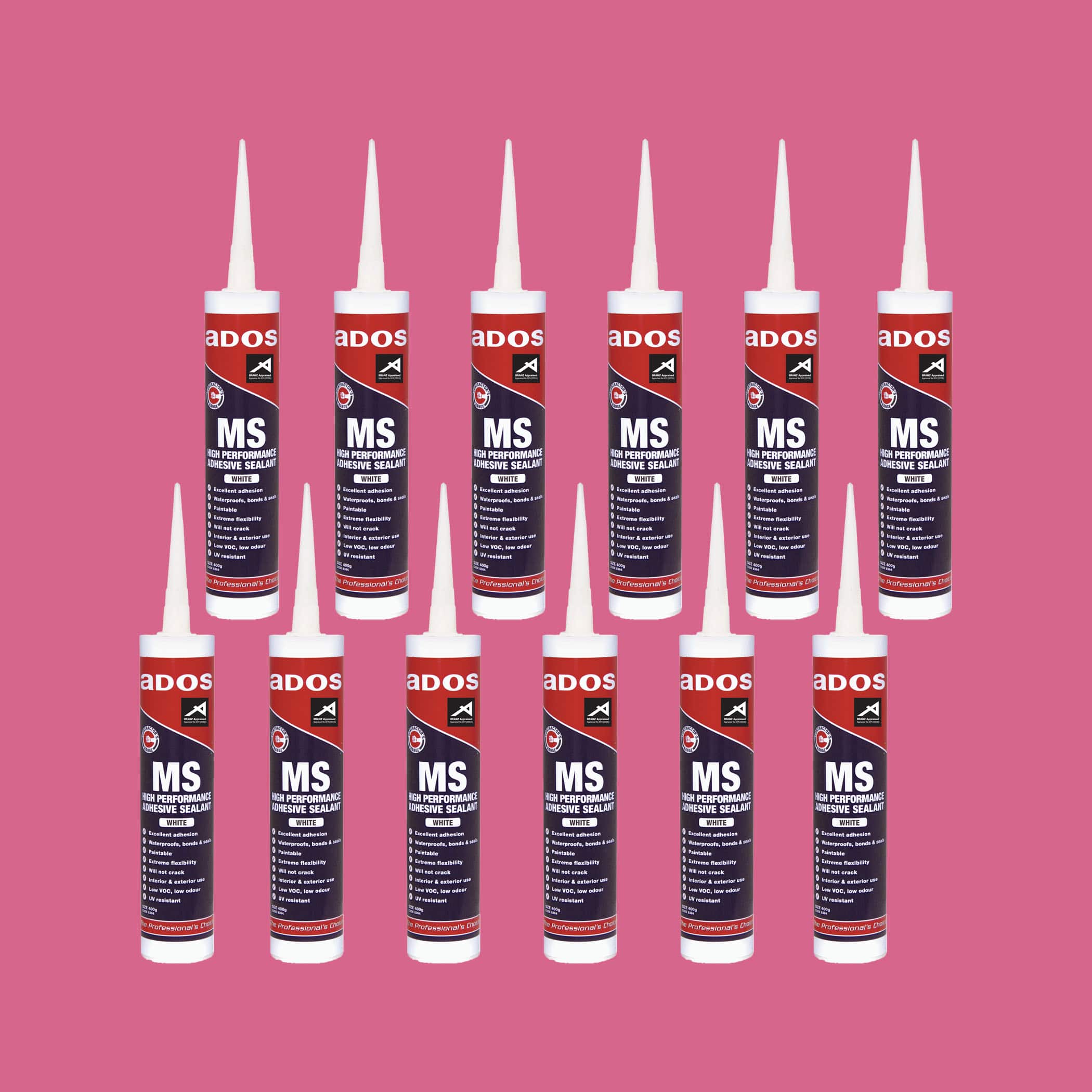 CRC ADOS MS High Performance Adhesive Sealant - 12 x White Variation Image