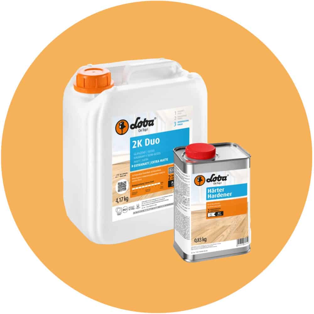 Loba 2K Duo Water Based Polyurethane Timber Finish - Extra Matte Variation Image