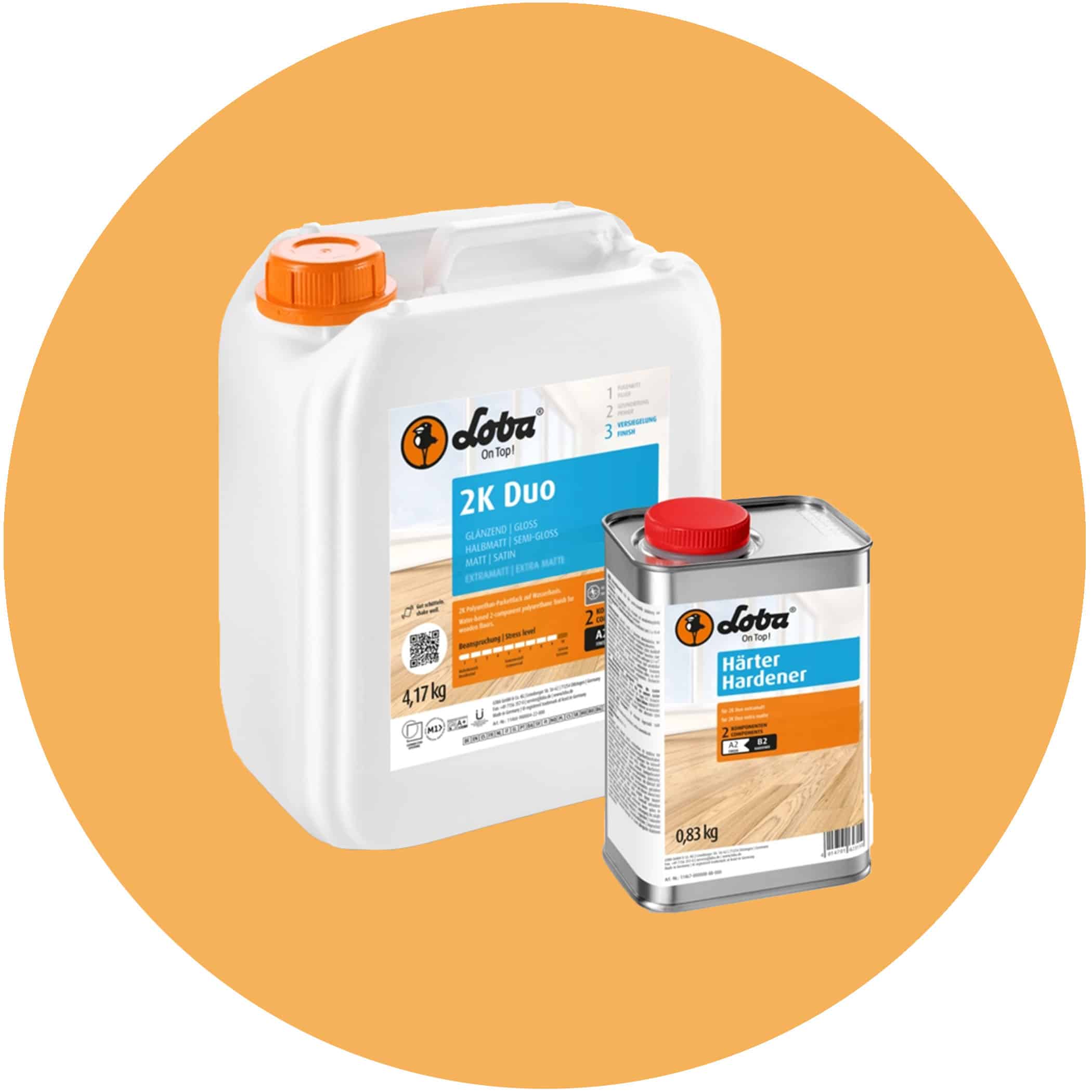 Loba 2K Duo Water Based Polyurethane Timber Finish - Product Image