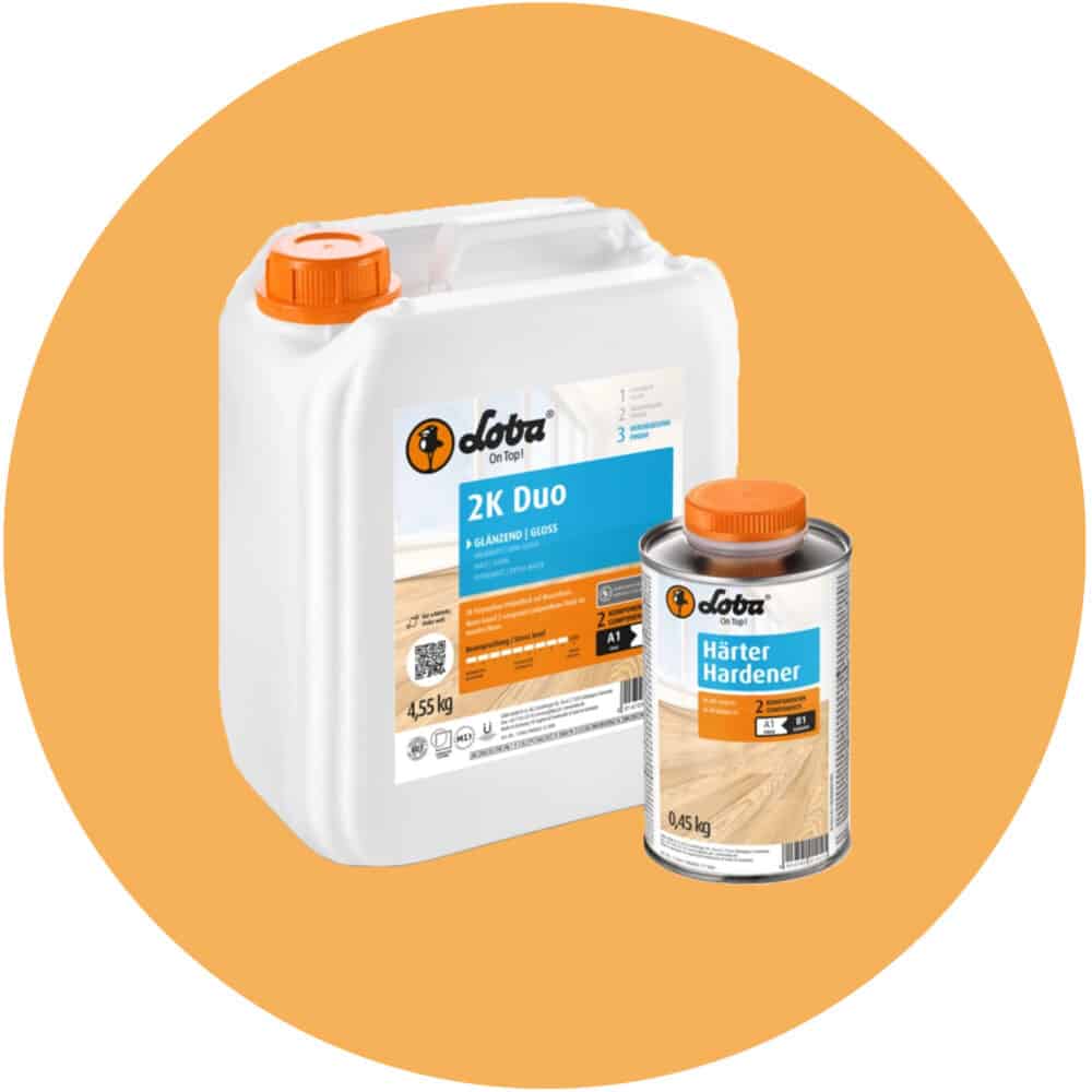 Loba 2K Duo Water Based Polyurethane Timber Finish - Gloss Variation Image