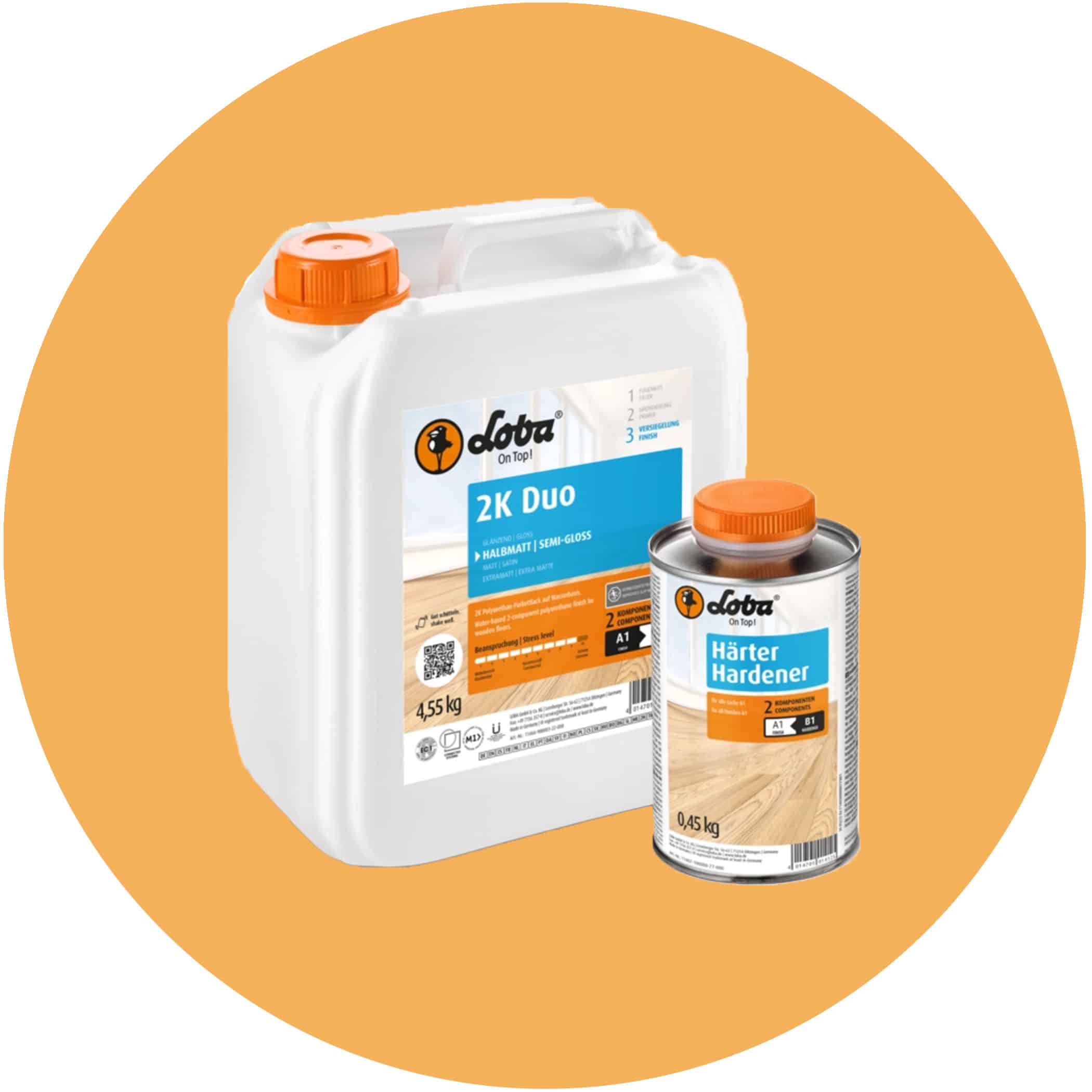 Loba 2K Duo Water Based Polyurethane Timber Finish - Semi Gloss Variation Image