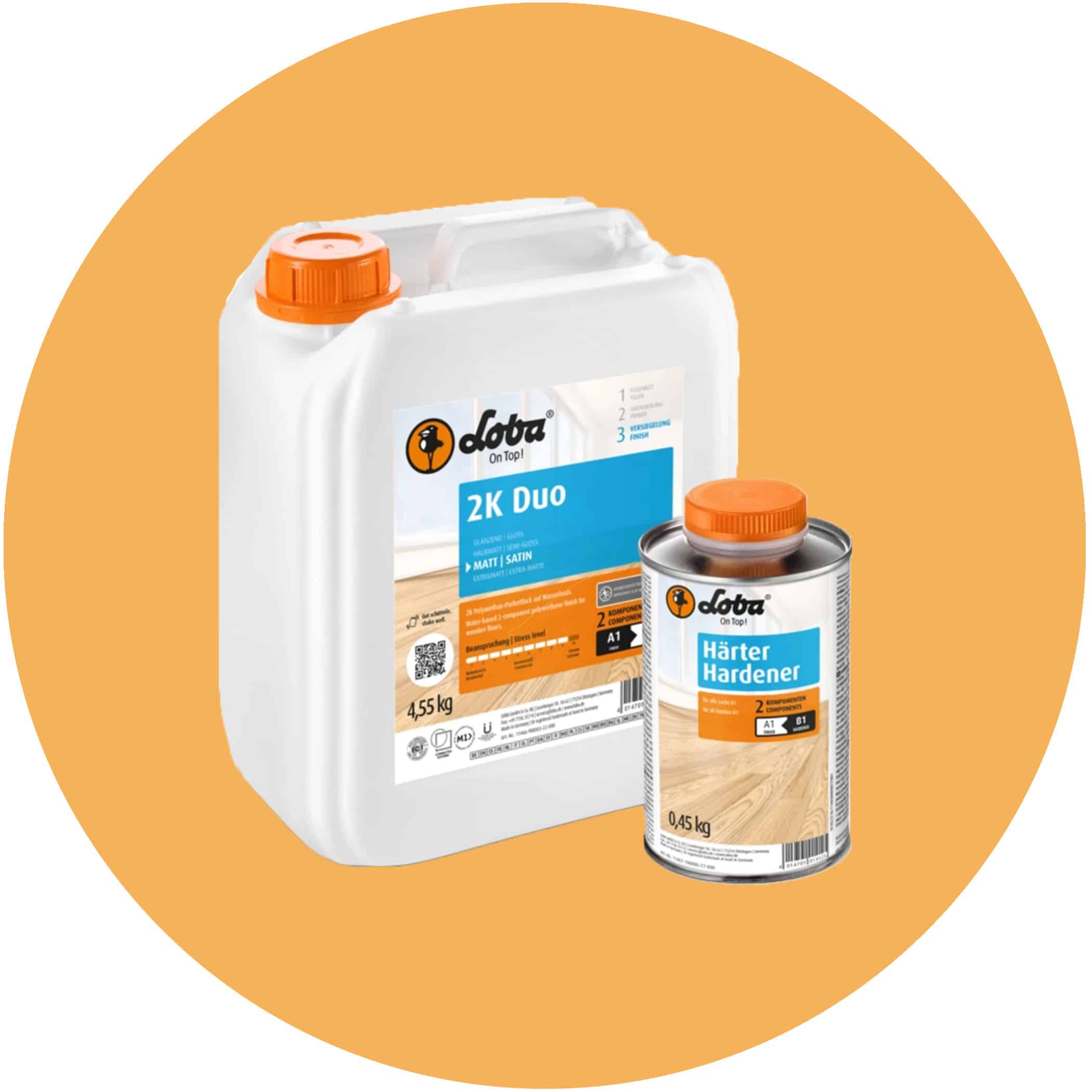 Loba 2K Duo Water Based Polyurethane Timber Finish - Satin Variation Image