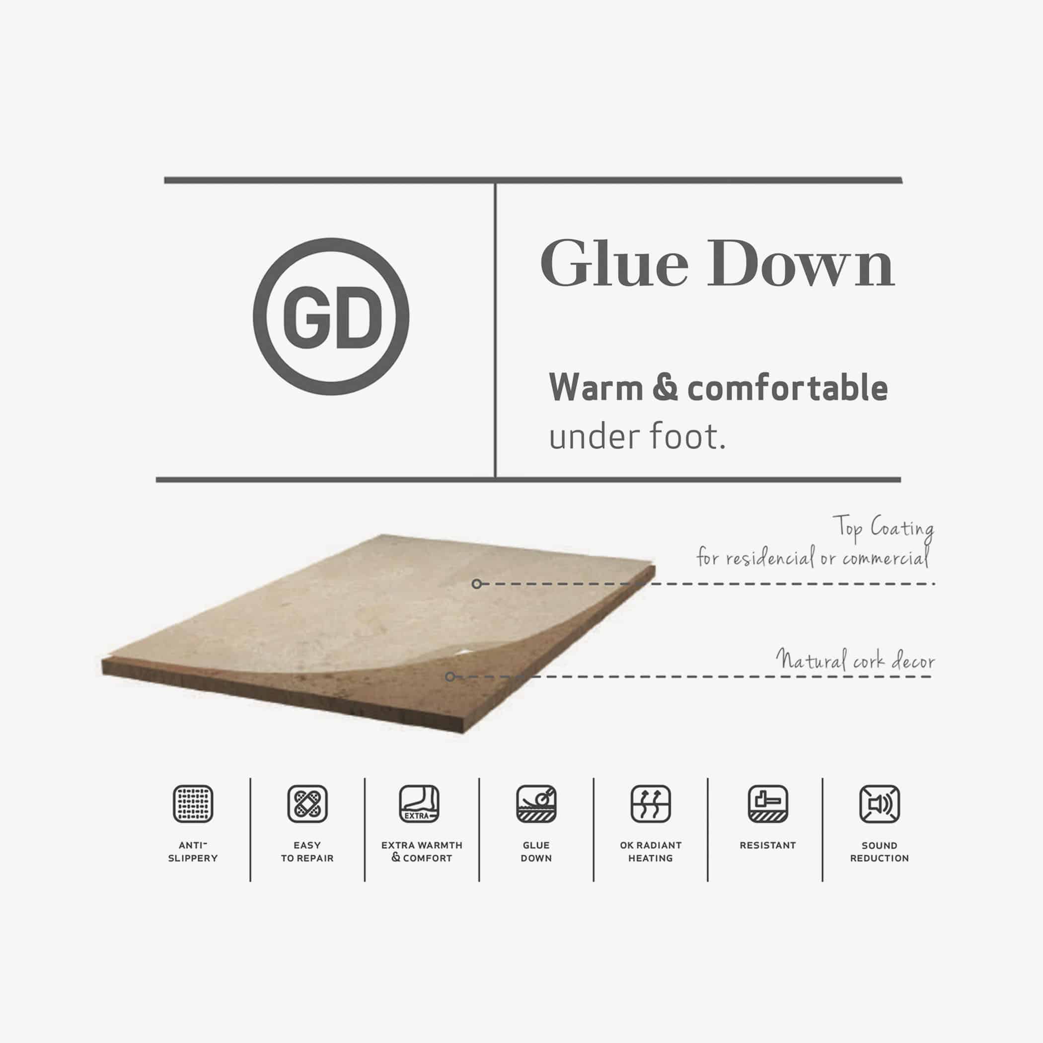 CorkArt Cork Concept Floor - Glue Down Gallery Image