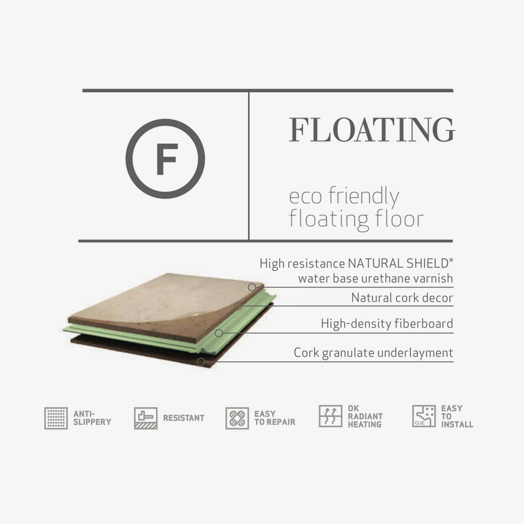 CorkArt Cork Concept Floating Floor - Gallery Image