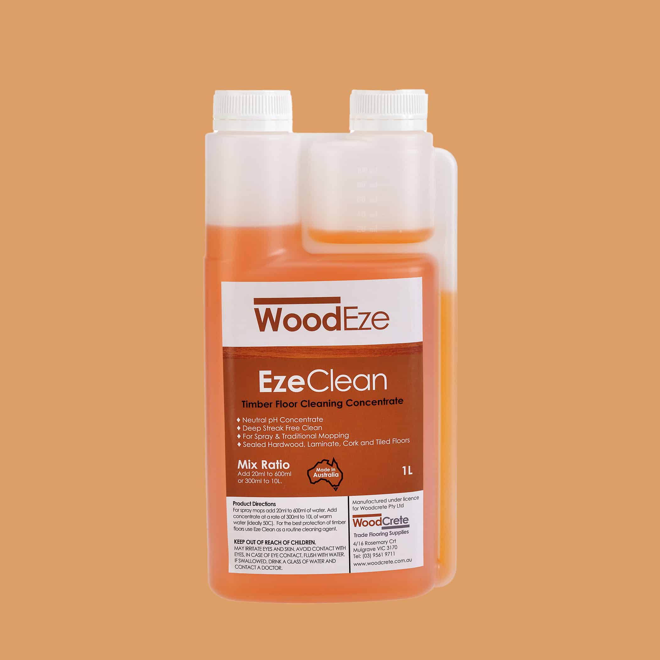 EzeClean Timber Floor Cleaning Concentrate - Product Image