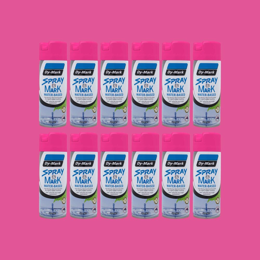 Dy-Mark Spray and Mark Water Based - Fluoro Pink x 12 Variation Image