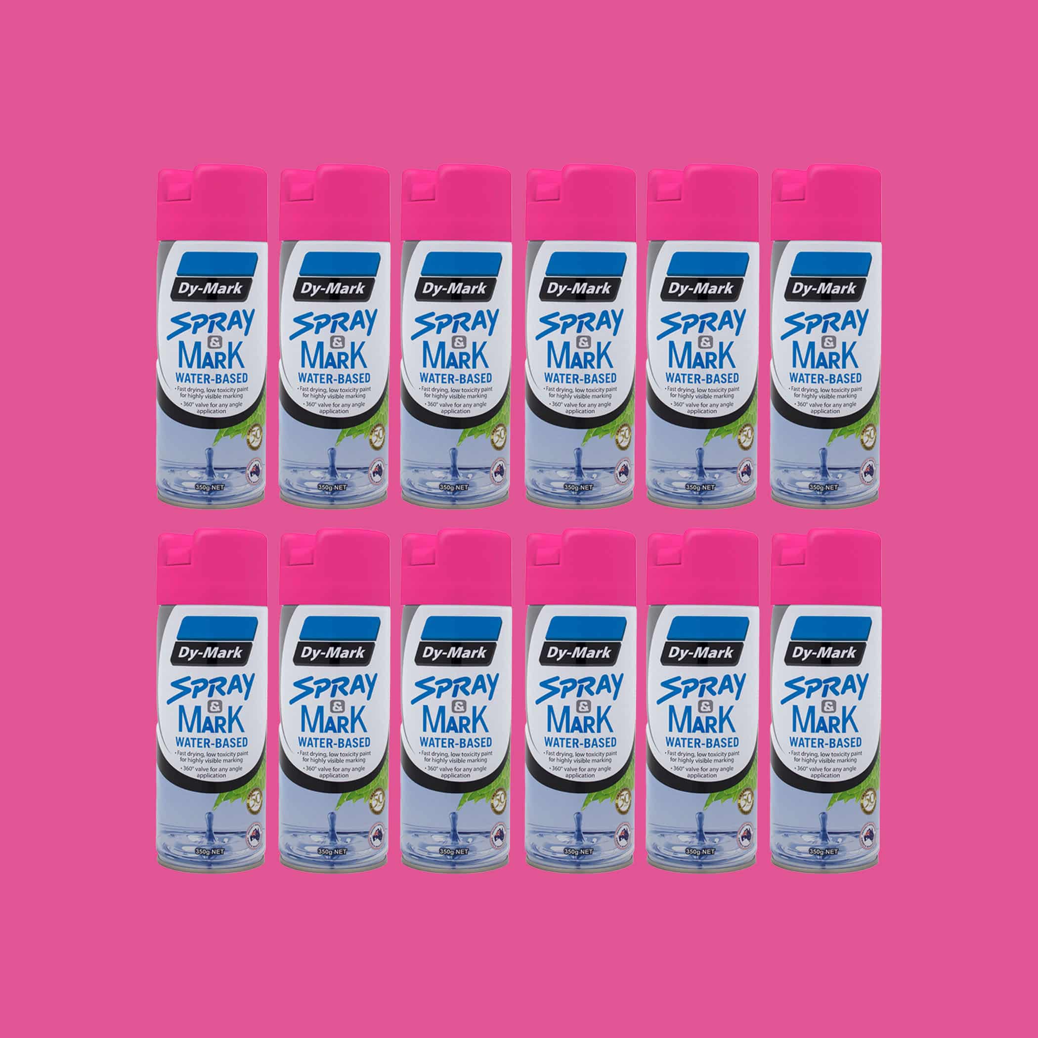 Dy-Mark Spray and Mark Water Based - Fluoro Pink x 12 Variation Image