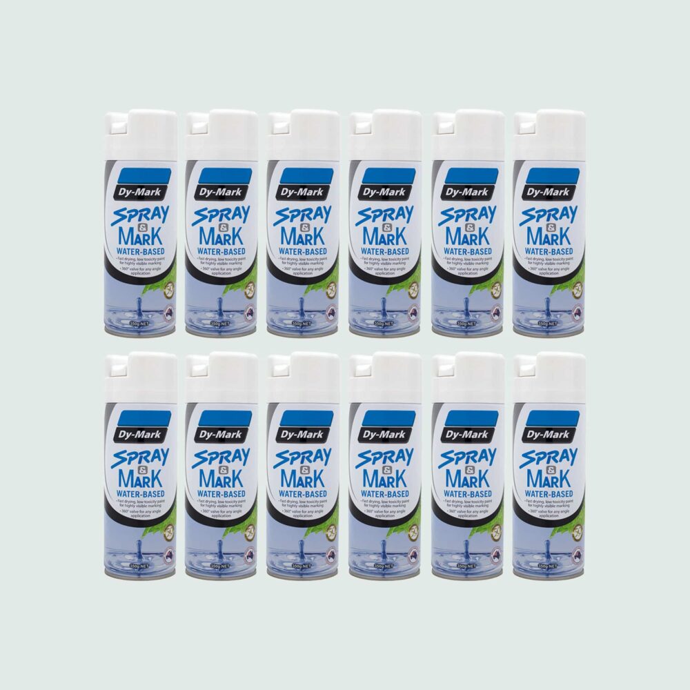 Dy-Mark Spray and Mark Water Based - White x 12 Variation Image