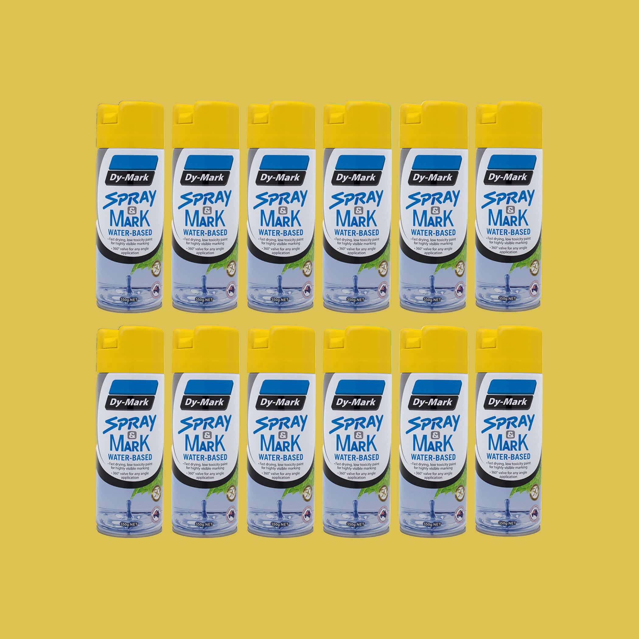 Dy-Mark Spray and Mark Water Based - Yellow x 12 Variation Image