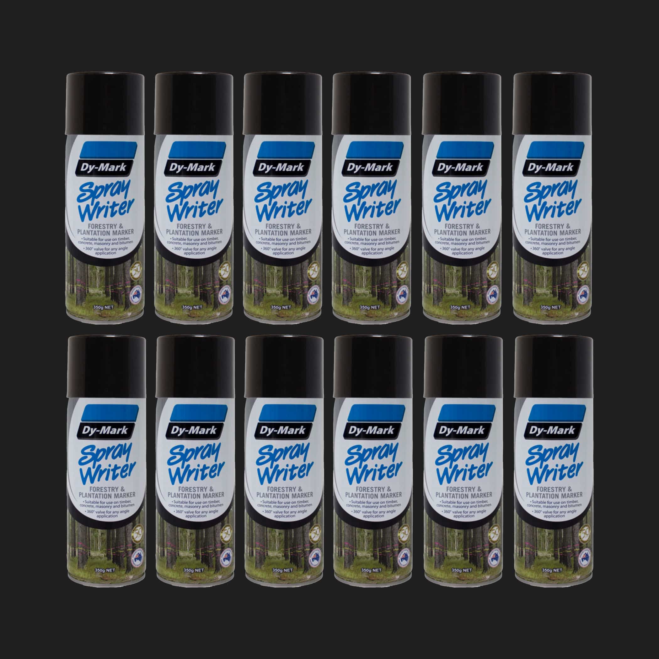 Dy-Mark Spray Writer - 12 Pack Black Variation Image