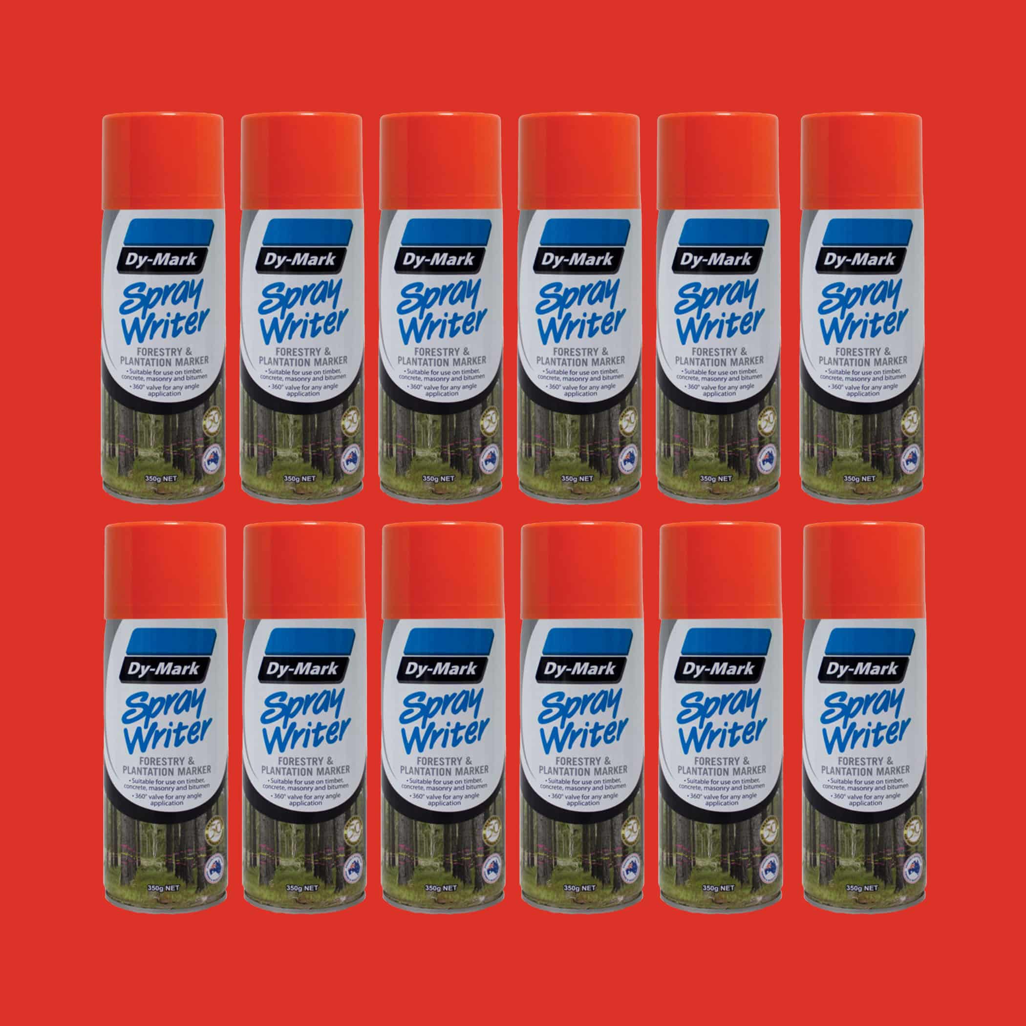 Dy-Mark Spray Writer - 12 Pack Orange Variation Image