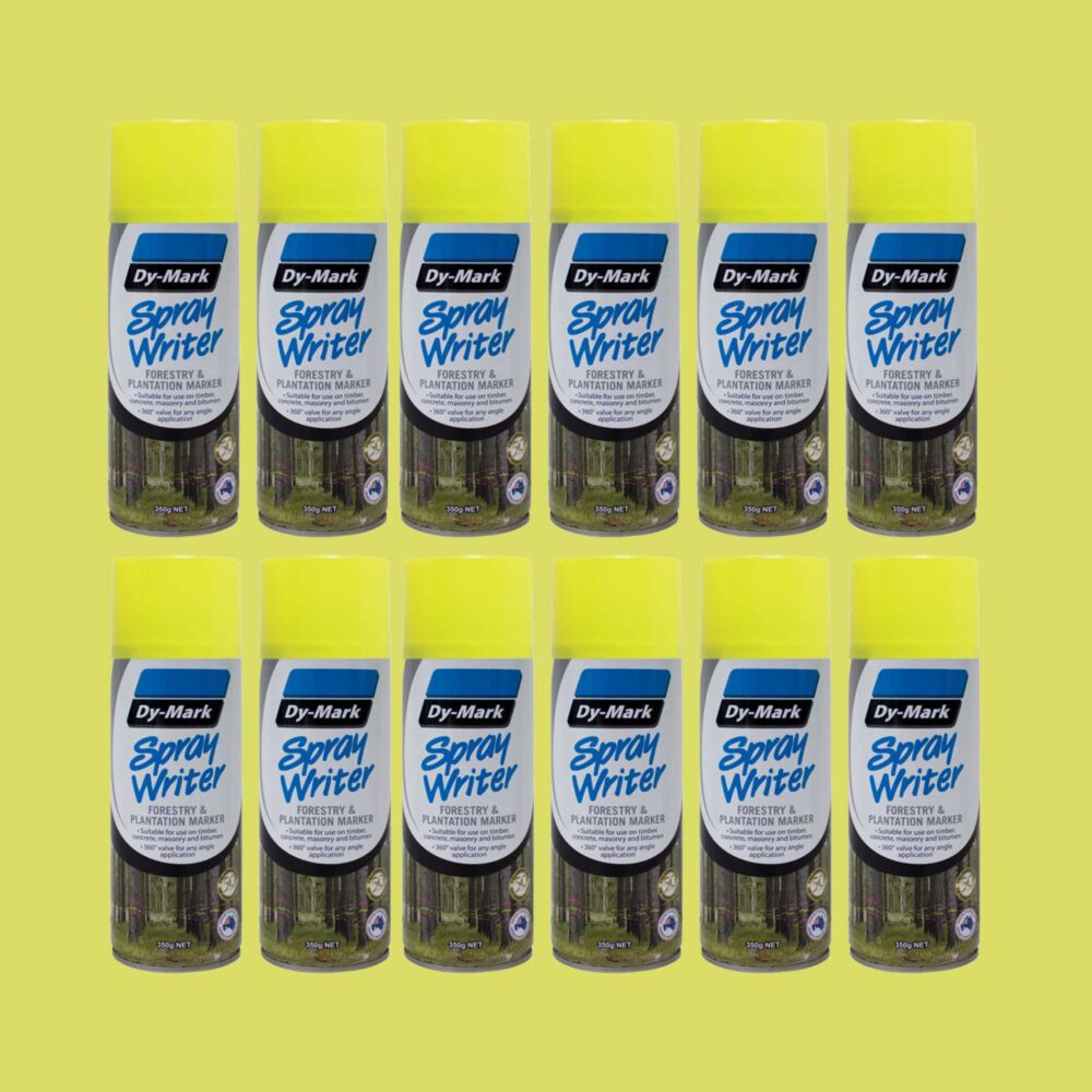 Dy-Mark Spray Writer - 12 Pack Fluoro Yellow Variation Image