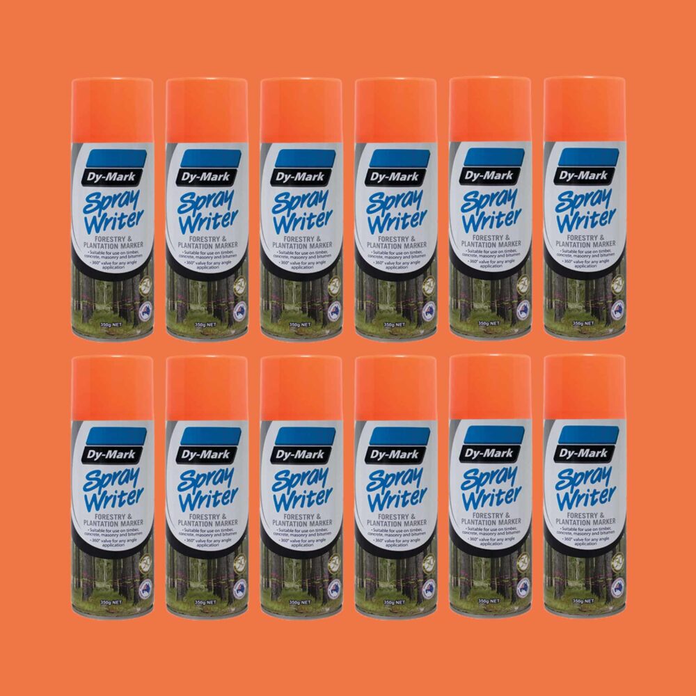 Dy-Mark Spray Writer - 12 Pack Fluoro Orange Variation Image