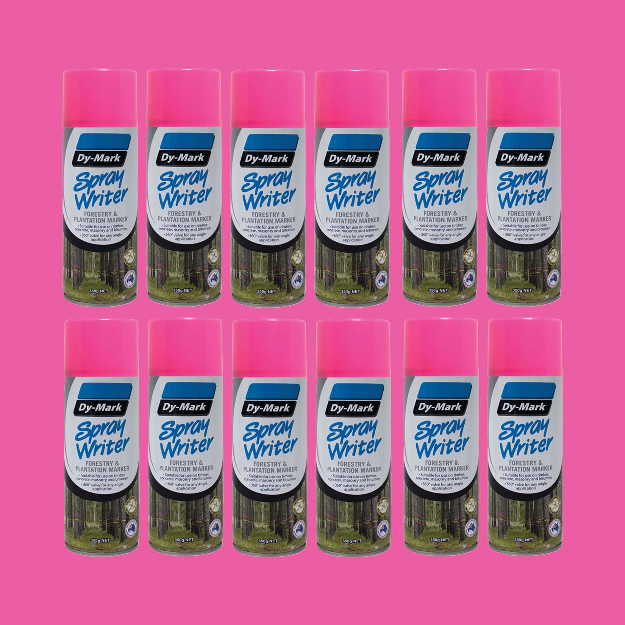 Dy-Mark Spray Writer - 12 Pack Fluoro Pink Variation Image